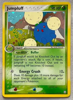Pokemon Jumpluff #11/109 - 2004 EX Team Rocket Returns Holo Rare - NM With Swirl - Image 1