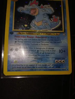 Feraligatr 1st Edition ENG "Double Swirl" Neo Genesis 5/111 Rara Holo Pokemon - Image 5