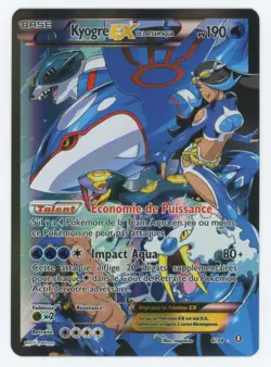 Pokemon XY Double Crisis ( French ) Team Aqua's Kyogre EX Full Art Ultra Rare - Image 1
