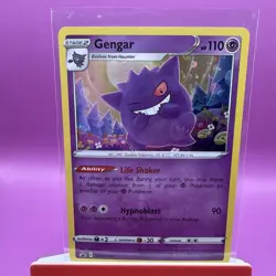 Pokemon Gengar SWSH052 Champions Path Special Pin Collection Black Star Promo - Image 1