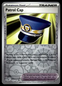 PATROL CAP [FOIL] - 191/197 - OBSIDIAN FLAMES OBF POKEMON SV REVERSE - NM - Image 1