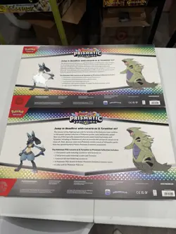 2x Pokemon TCG Prismatic Evolutions Lucario Ex + Tyranitar Ex Premium Collection - Image 2