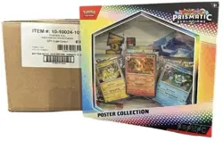 Pokemon Prismatic Evolutions Poster Collection Sealed Full Display Case Lot Of 6 - Image 1