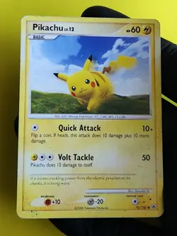 Pokemon TCG - Pikachu LV.12 - 70/100 - Common - Majestic Dawn - Image 1