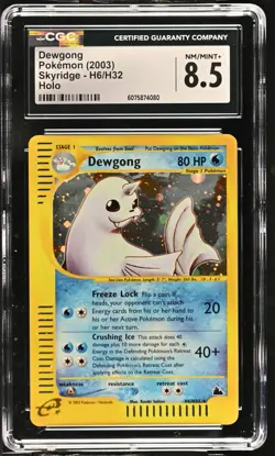 CGC 8.5 Dewgong 2003 Skyridge H6/H32 Holo Pokemon Card - Image 1