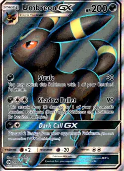 Umbreon GX 142/149 Sun & Moon 2017 Full Art Rare Pokemon Card NM - Image 1