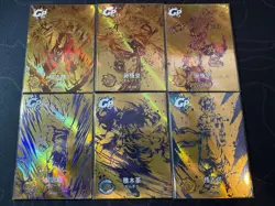 Dragon Ball Hero Lot of 6 x Premium Anime Foiled GP Cards Goku Yamcha Vegeta - Image 1