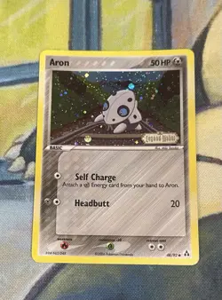 Aron | 48/92 | Stamped Reverse Holo | EX Legend Maker | Pokemon Card 2006 - NM+ - Image 1