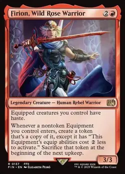 4x Firion Wild Rose Warrior - MtG Final Fantasy - NM - - Image 1