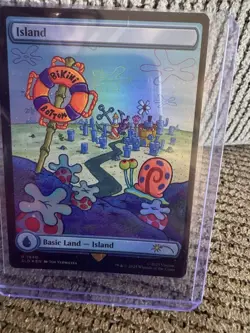 Magic: The Gathering Secret Lair Drop NM Rainbow Foil SpongeBob Island (1940) - Image 2