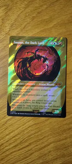 Sauron, the Dark Lord - Surge Foil NM - Showcase The Lord of the Ring - Image 1