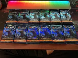 Magic the Gathering Ravnica Remastered Draft 12 Booster Lot - Image 1