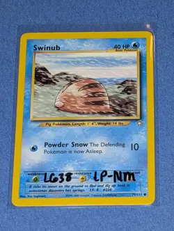 Pokemon TCG Piloswine Neo Genesis 44/111 & Swinub 79/111 Neo Genesis Lp-Nm - Image 5