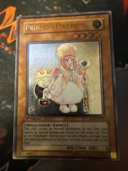 Yugioh! Princess Pikeru SOI-EN027 Ultimate Rare 1st Edition - Image 1
