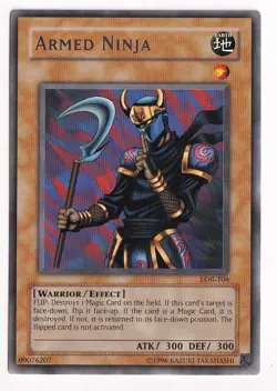 Yu-Gi-Oh! TCG Armed Ninja RARE LOB-106 - Image 1