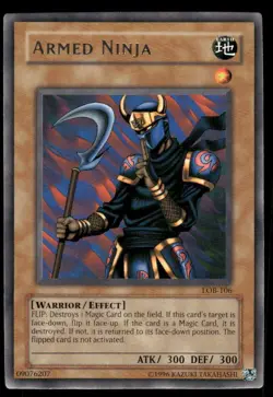 Yu-Gi-Oh! TCG Armed Ninja LOB-106 Unlimited Edition Rare - Image 1