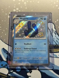 Wugtrio 122/091 Sv: Paldean Fates Shiny Rare Holo Pokemon TCG Card NM Condition - Image 1