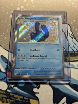 Wugtrio 122/091 Sv: Paldean Fates Shiny Rare Holo Pokemon TCG Card NM Condition - Image 3