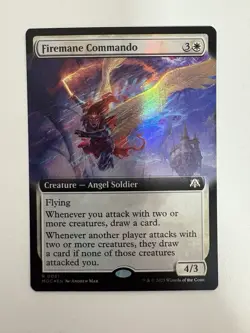 Firemane Commando Foil Borderless MTG Magic the Gathering Card NM Near Mint MOC - Image 1