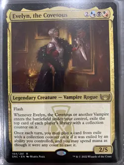 MTG **Evelyn, the Covetous** New Capenna Mint Rare - Image 1