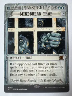 MTG - Outlaws of Thunder Junction - Mindbreak Trap - BREAKING NEWS - Image 1
