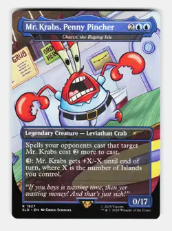MTG: Mr. Krabs, Penny Pincher - Charix, the Raging Isle | Secret Lair Drop Serie - Image 1