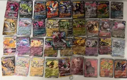Modern EX/V/VMax And Full Art Pokemon Card Lot 37 Cards All Cards NM+ - Image 1