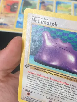 CARTE POKEMON METAMORPH 18/62 EDITION 1 FR RARE WIZARDS FOSSILE - BE/PL - Image 2