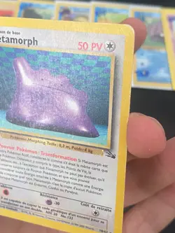 CARTE POKEMON METAMORPH 18/62 EDITION 1 FR RARE WIZARDS FOSSILE - BE/PL - Image 3