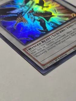 Yugioh Blackwing Gram the Shining Star BLCR-EN063 1st Ed Ultra Rare NM (A079) - Image 3