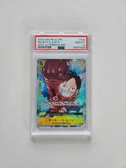 One Piece Card Monkey D. Luffy OP07-109 Alternate Art Japanese - PSA 10 GEM MT - Image 1