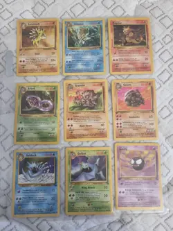 Pokemon Cards (TCG) 1999 Fossil Set - Uncommon, Common, Trainers - 55 Cards - Image 1