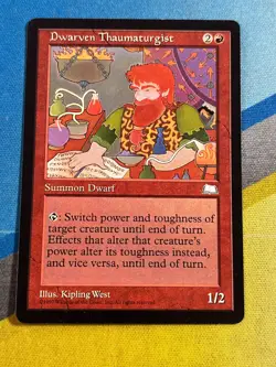 Magic the Gathering MTG Weatherlight DWARVEN THAUMATURGIST - Image 1