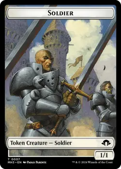 Soldier Token 0007 MTG Modern Horizons 3 Token NP - Image 1