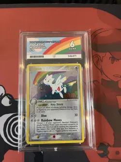 Pokemon: 2004 Togetic Reverse Foil 14/109 EX Team Rocket Returns swirl - Image 1