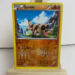 Sandile 60/98 Emerging Powers Reverse Holo Common Pokemon Light Play+ - Image 1