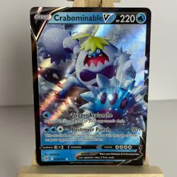 Crabominable V 76/264 Fusion Strike Holo Ultra Rare Pokemon Light Play+ - Image 1