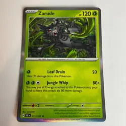 Zarude 11/191 Surging Sparks Holo Rare Pokemon Light Play+ - Image 3