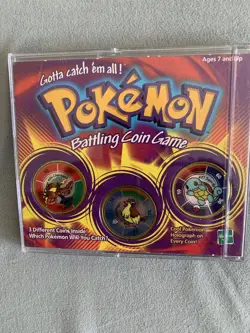 Pokemon Battling Coin Game Bundle 1999 Charizard, Pidgey and Squirtle Mint - Image 1