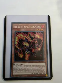 Yu-Gi-Oh! Red Lotus King, Flame Crime - BLTR-EN028 - Secret Rare - 1st Edition - Image 1