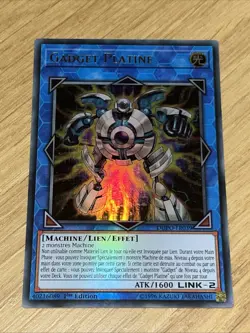 Yugioh FRENCH Platinum Gadget DUPO-FR039 Lightly Played - Image 1