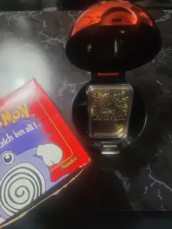 Pokemon 23k Gold Plated Collectors Card 61 Poliwhirl with Box & Certificate 1999 - Image 1
