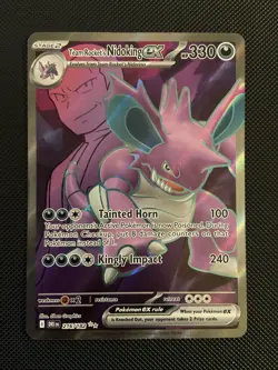 Pokemon Card Team Rocket's Nidoking EX 216/182 Destined Rivals - Full Art - Image 1