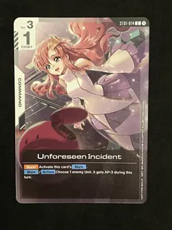 Gundam Card Game | Unforseen Incident ST01-014 | Tournment Participation Promo - Image 1