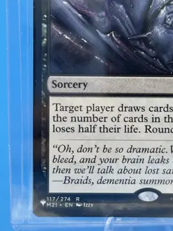 MTG Peer into the Abyss Core Set 2021 Regular nm unplayed #117 pack fresh - Image 2