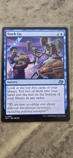 Stock Up Aetherdrift Regular Sorcery Uncommon MTG NM - Image 1