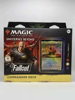 Magic The Gathering Fallout Commander Deck Hail, Caesar Display - Image 1