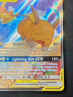 Pokemon TCG Raichu & Alolan Raichu Tag Team GX Unified Minds 221/236 Alt Art - Image 3
