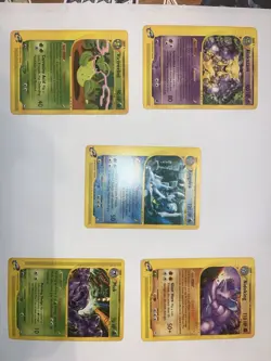 Pokemon E Reader Non Holo Rare Lot of 5 Alakazam Kingdra Muk Nidoking Victreebel - Image 1