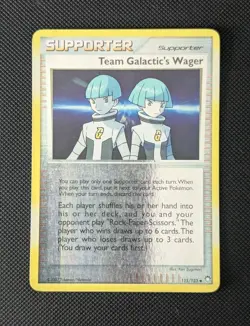 Pokemon Team Galactica Wager 115/123 Reverse Holo Mysterious Treasures - Image 1
